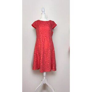 Christopher & Banks A-line Dress Sz 14 Pink Fully Lined